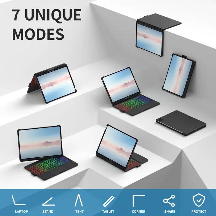 Étui avec clavier tactile pour iPad Air 11 pouces (2024 M2)