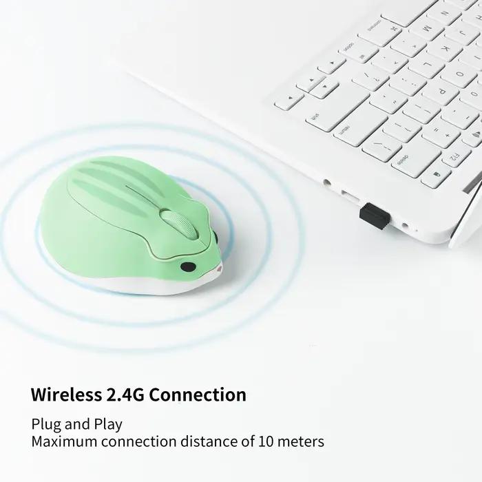 Souris sans fil 2.4G, aspect Hamster mignon
