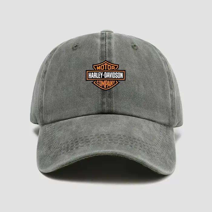Casquette de baseball simple avec logo imprimé, protection solaire, pour Harley Davidson Softail Sportster VRSC Touring X48 883 1200