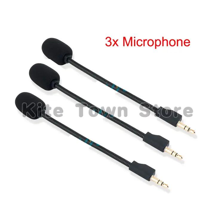Remplacement Original de Microphone de 3.5mm pour Casques d'Ecoute de Jeu Sans Fil Logitech G Pro X 1/2 Compatible avec Ecouteurs et Casques Bleu Ciel Noir Beige Bleu