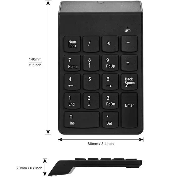 Pavés numériques sans fil clavier numérique pavé