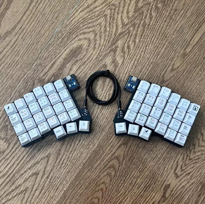Silakka54 clavier mécanique divisé filaire personnalisé monomode échange à chaud ergonomique jeu