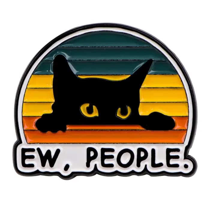 EW, broche en émail pour personnes, Badges de citations sarcastiques amusantes sur broches de sac à dos pour femmes et hommes, épingles à revers, accessoires de Cosplay, jouets cadeau