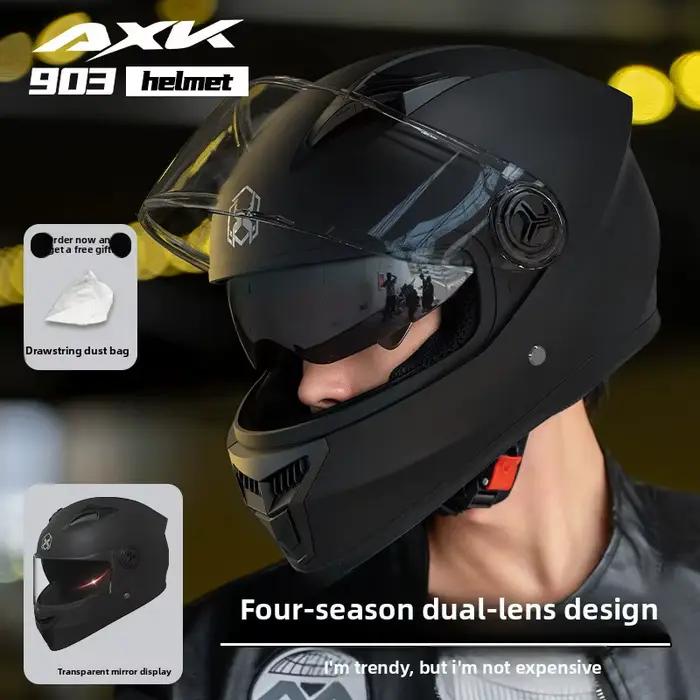 Casque de moto, casques de course, cascos para moto, sécurité, casque de sport unisexe pour moto, casque intégral, hiver, chaud, casco moto