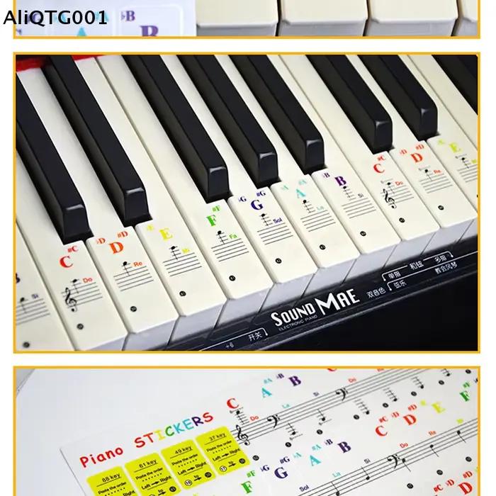 Autocollant notes clavier 88/61/54/49/37 touches