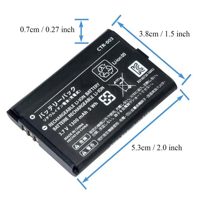 Remplacement de batterie Rechargeable haute capacité 3.7V 1300mAh CTR-003 pour contrôleur Nintendo Switch Pro