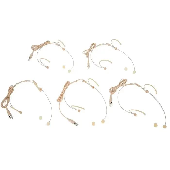 Casque d'écoute à double crochet d'oreille avec microphone confortable 3.5mm 3 broches pour connexion XLR 4 broches pour pièces de musique SHURE occasions spéciales musiciens et orateurs