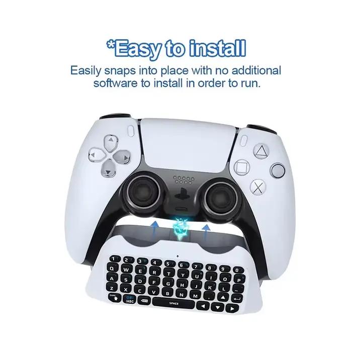 Clavier sans fil pour manette PS5 poignée