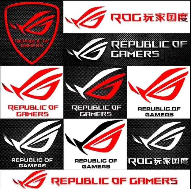 Asus ROG république des joueurs Logo en métal autocollant pour ordinateur portable tablette