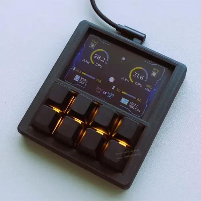Clavier de bureau programmable DIY avec écran LCD de 3