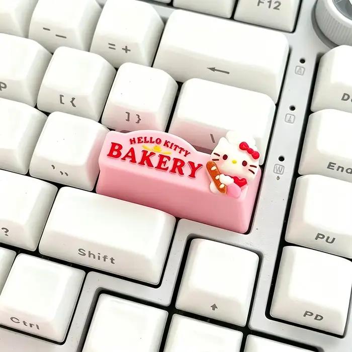 Capuchons de touches personnalisés Hello Kitty 2.25u Shift / Enter pour clavier mécanique à axe croisé