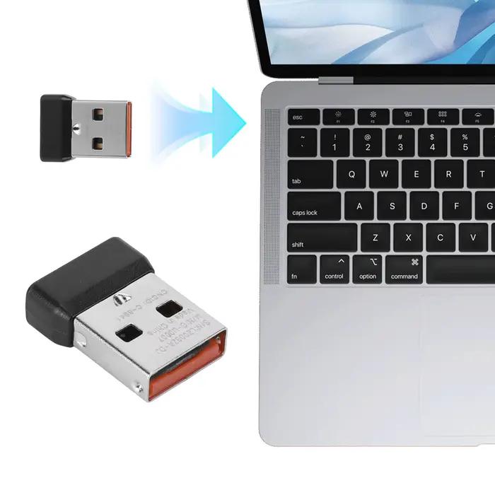 Adaptateur récepteur USB pour clavier et souris Logitech MK220 MK235 MK240 MK270 MK275 MK345 Nano MK260 Dongle USB sans fil Plug & Play pour joueurs et professionnels de bureau occasions spéciales