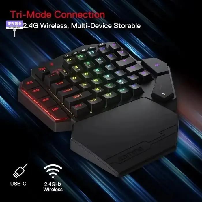 Nouveau clavier mécanique sans fil Redragon K585 PRO à une main
