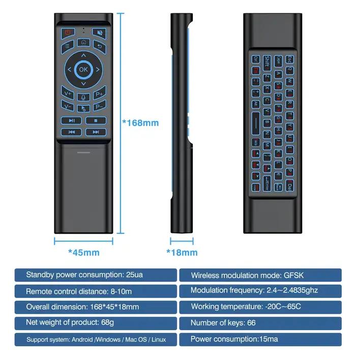Gyroscope vocal Air Mouse avec télécommande