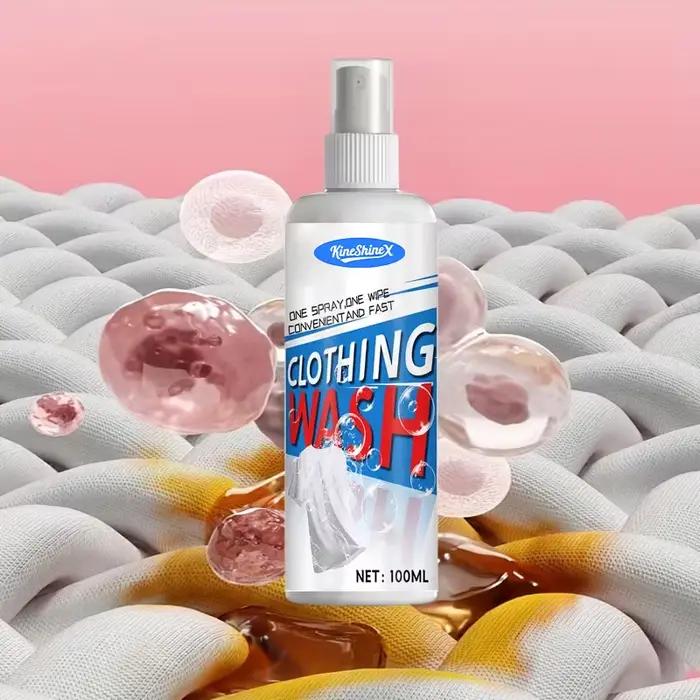 Dissolvant de taches pour vêtements, Spray Portable et démaquillant pour manteau, Spray de taches pour tapis en tissu, blanchiment jaune, 100ML