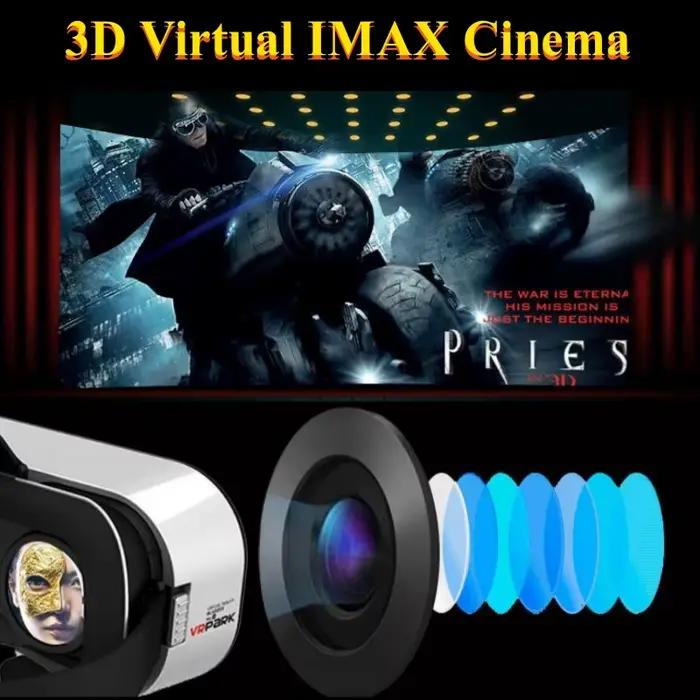 V5 4K réalité virtuelle VR lunettes IMAX 3D vidéo Google carton boîte VR casque