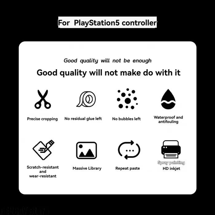 Autocollant de poignée pour manette PS5 en PVC micro-mat sur le thème du mont Yotei pour gamer occasion spéciale cadeau anniversaire noël