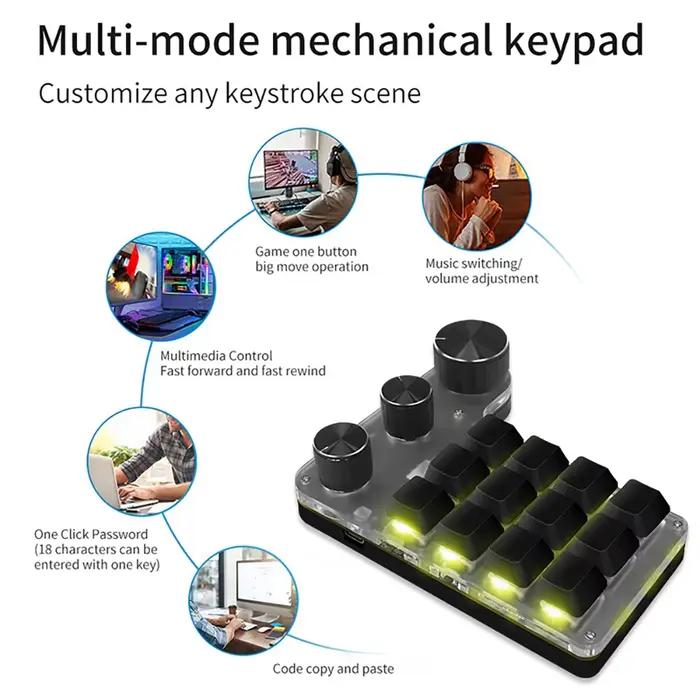 Clavier mécanique RGB avec programmation de macros