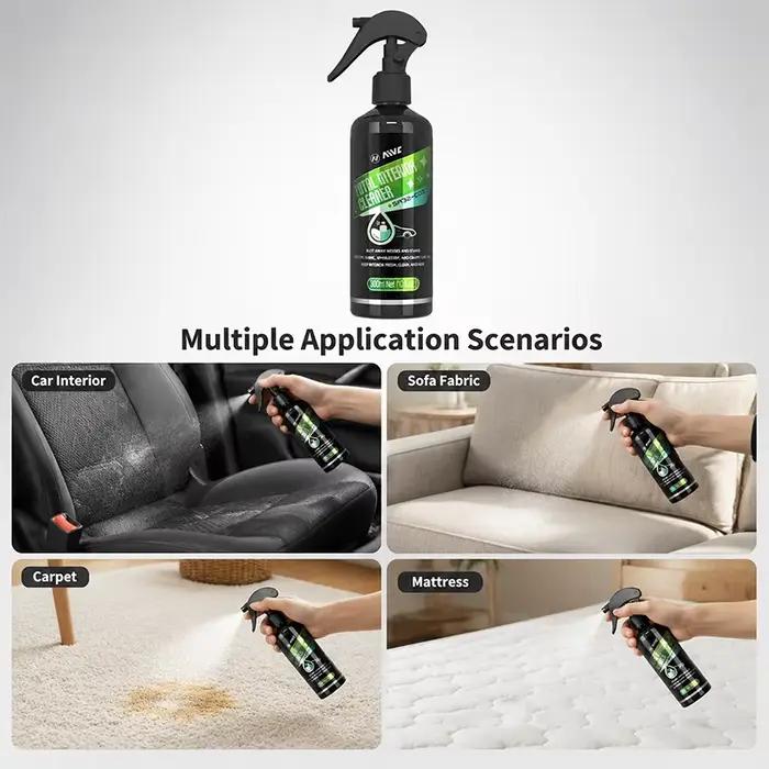 Spray nettoyant pour tissus intérieurs de voiture, puissant détachant pour sièges auto, tapis, revêtements de toit et sellerie