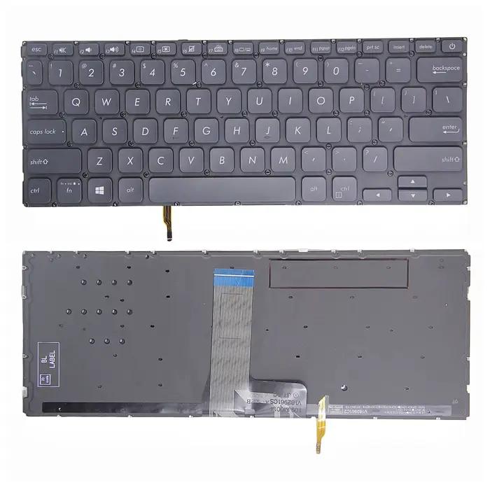 Nouveau clavier d'ordinateur portable américain pour ASUS V4000U V4000D V4000F A412 A412D A412FL A412DA X412 X412FA X412F X412U R423 R424 R424F R424FA