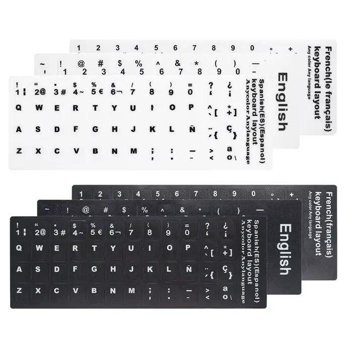 Autocollants de remplacement pour clavier d'ordinateur portable