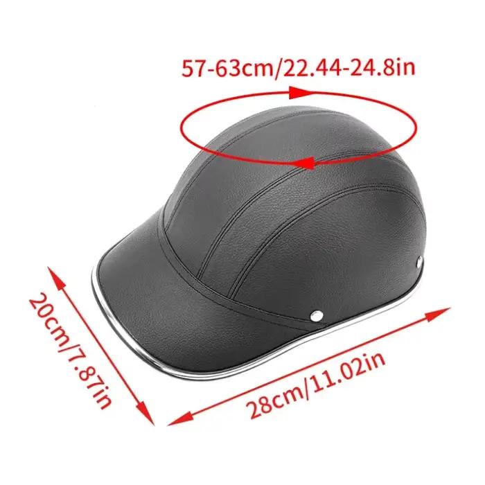 Demi-casque de moto pour homme, casquette de baseball, casque demi-visage, casque de sécurité anti-UV, casque de moto pour homme, nouveau, 2024
