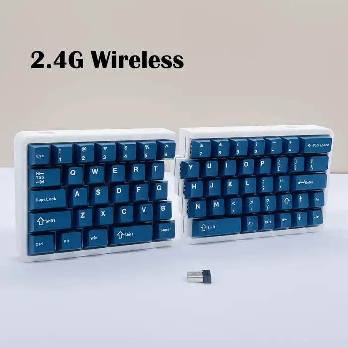 W64 – clavier mécanique ergonomique divisé 2.4G