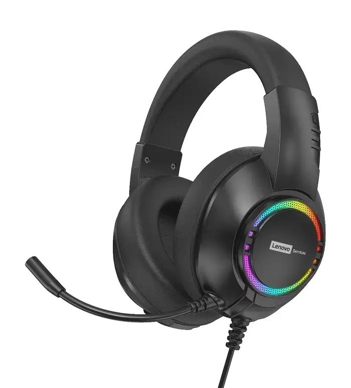 Casque de jeu filaire Lenovo avec éclairage RGB