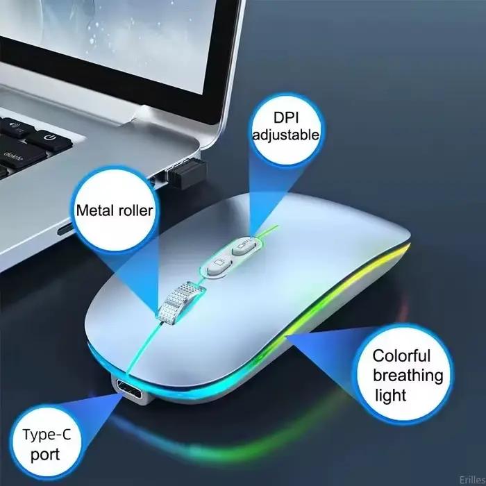 Souris sans fil double Mode 2.4G