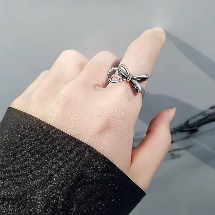 Bagues en argent regardé 100% pour femmes