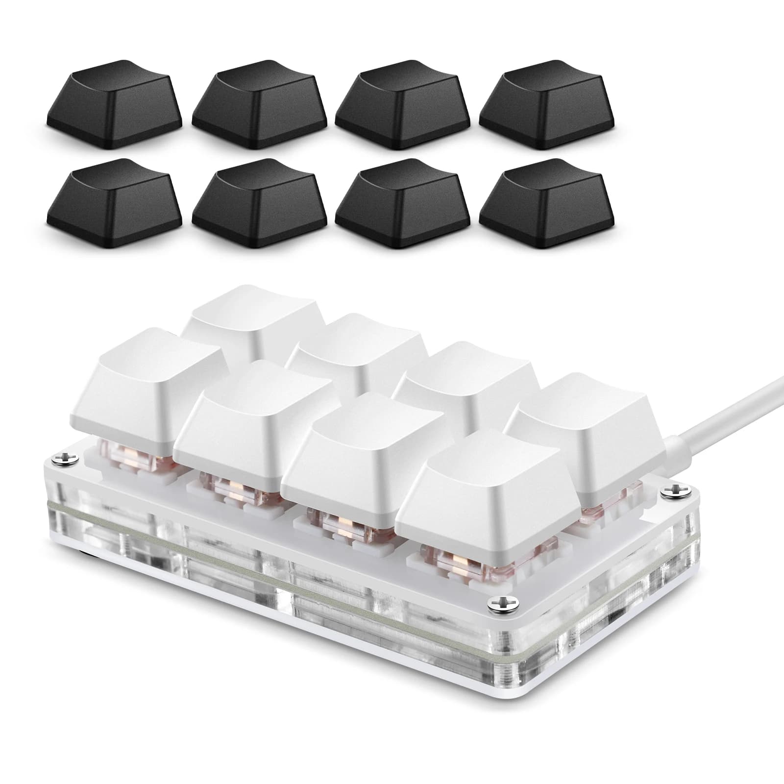 Clavier USB filaire SAYODEVICE 8 touches, mini clavier de raccourcis pour le travail de bureau, macr