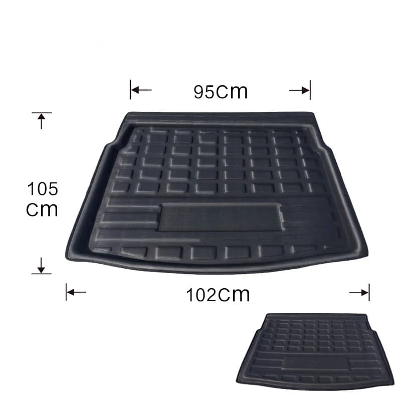 Tapis de coffre arrière de voiture, pour Volkswagen VW Tiguan AD BW 2017 ~ 2023 2022, coussin de pro