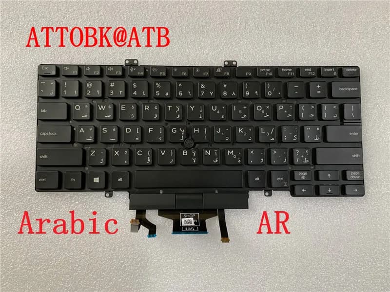 Nouveau clavier rétro-éclairé US/GR/FR/SP/LA/AR/UK pour DELL Latitude 5400 5401 5410 5411 03C7CJ 3C7