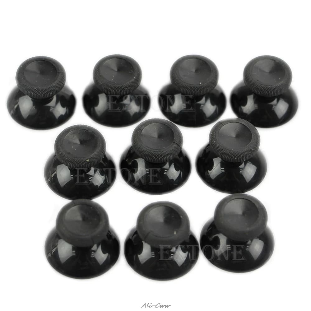 Bâton de pouce analogique noir de remplacement, 10 pièces, pour manette Xbox one