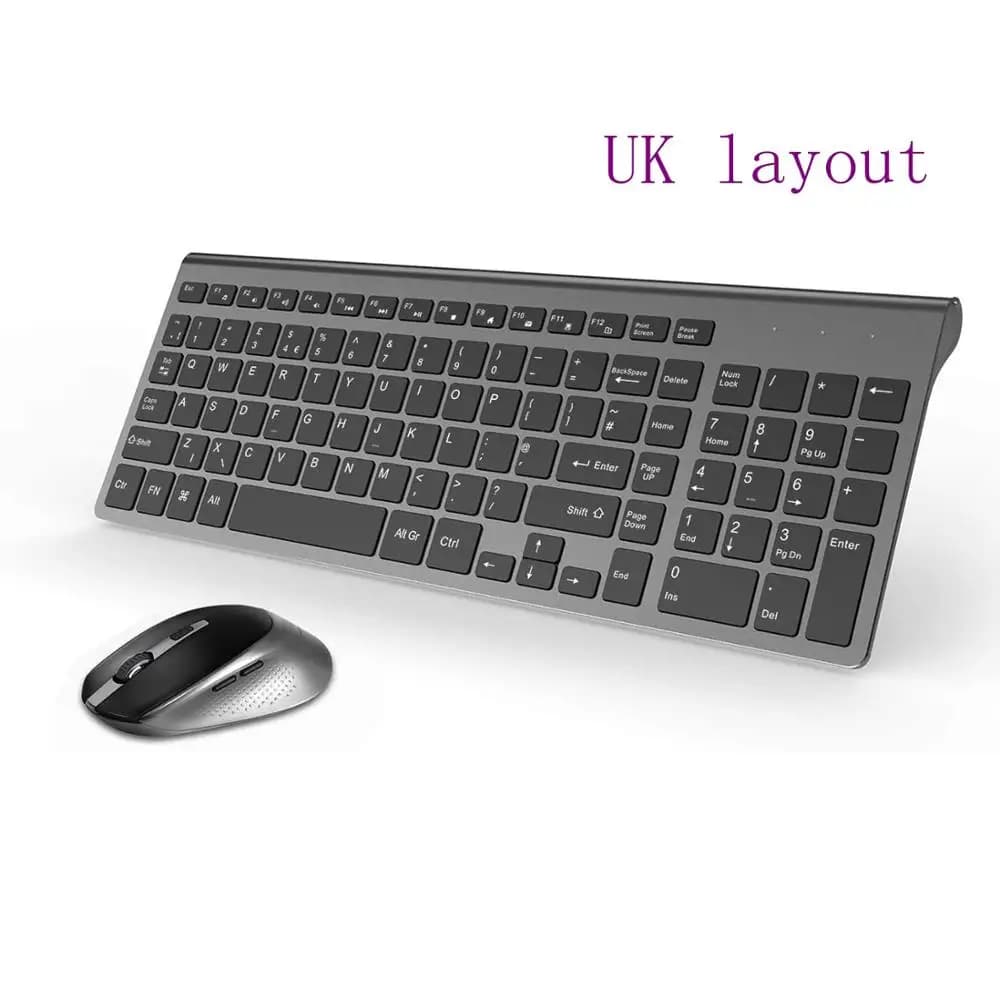 Russe Espagne USA Français Ltalian Allemand UK disposition Clavier et souris sans fil Combo Souris s