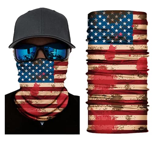 Cache-cou cyclisme moto visage Bandana drapeau National imprimé multi fonctionnel écharpe cagoule ba