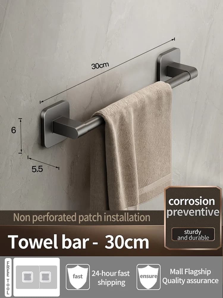 Pas besoin de percer les murs pour l'installation, porte-serviettes/crochet/porte-serviettes/porte-v