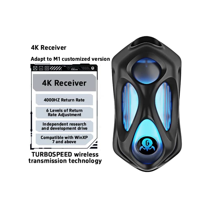 Nouveau GravaStar M1 M2 souris de jeu sans fil en alliage de magnésium PAW3395 4K 26000DPI bluetooth