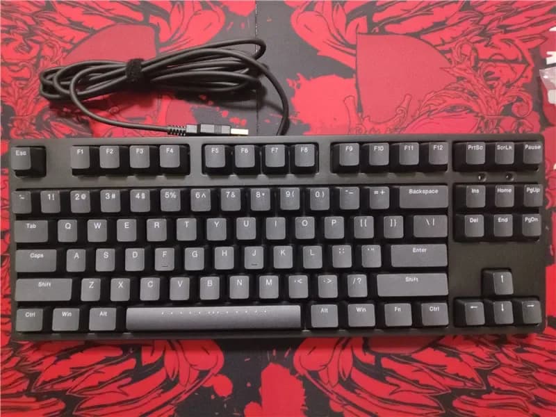 Clavier mécanique filaire vintage IKBC C87 Cherry MX Marron Rouge Noir TKL 87 touches NKRO pour le g