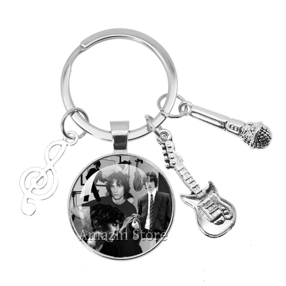 Porte-clés avec accessoires musicaux pour fans du chanteur de rock pop indépendant britannique Sombr