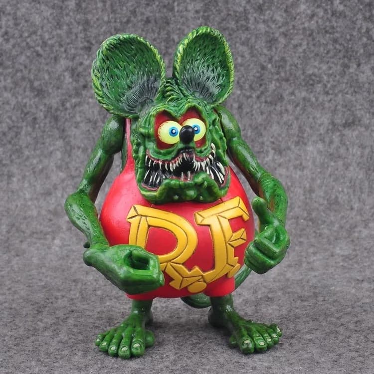 Figurine d'action Rat Fink en PVC, modèle de collection, jouet rétro Crazy Mouse Ed Roth, décoration
