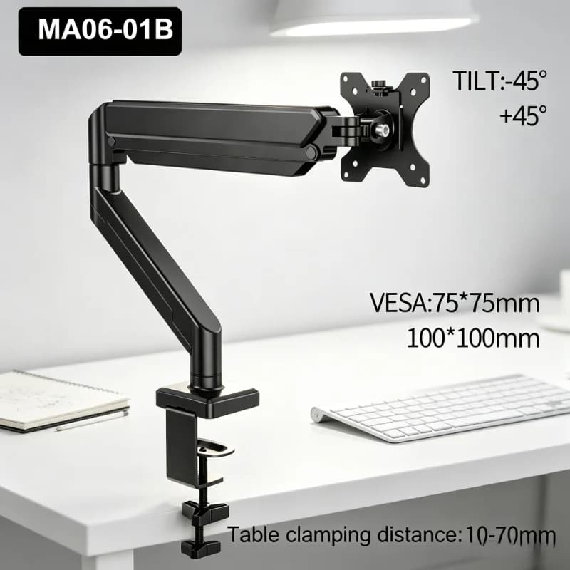 Support d'écran double à hauteur réglable, gain de place, pour bureau, maison, jeux vidéo et travail