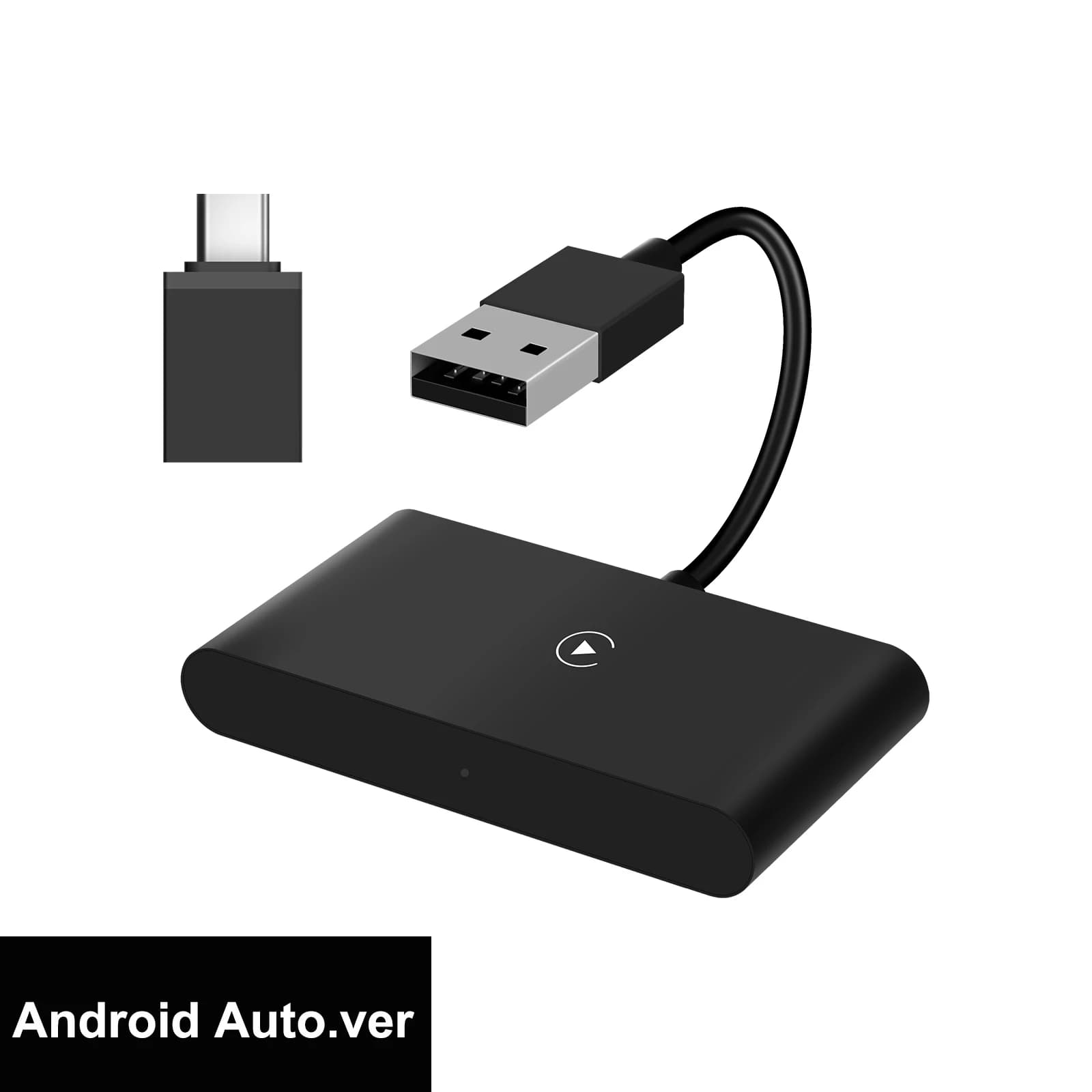 Adaptateur automatique Android filaire vers sans fil, avec lumière ambiante, Plug and Play, conversi