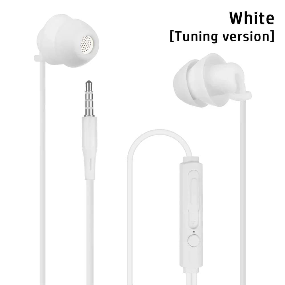 Écouteurs filaires en gel de pton, réduction du bruit, casque intra-auriculaire, écouteurs de sommei