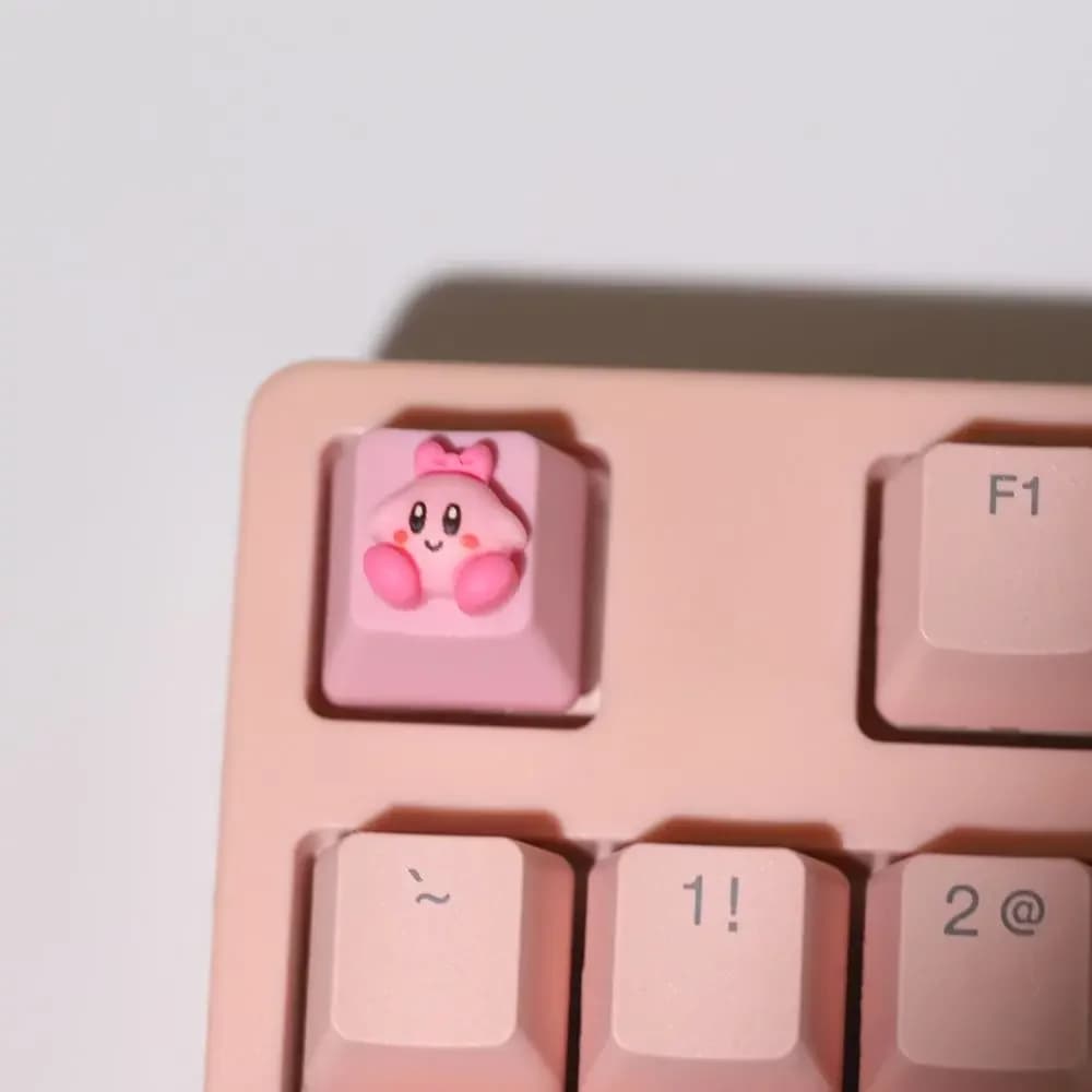 Clavier Kirby Keycaps pour clavier mécanique, capuchons de touches mignons, boutons personnalisés, c