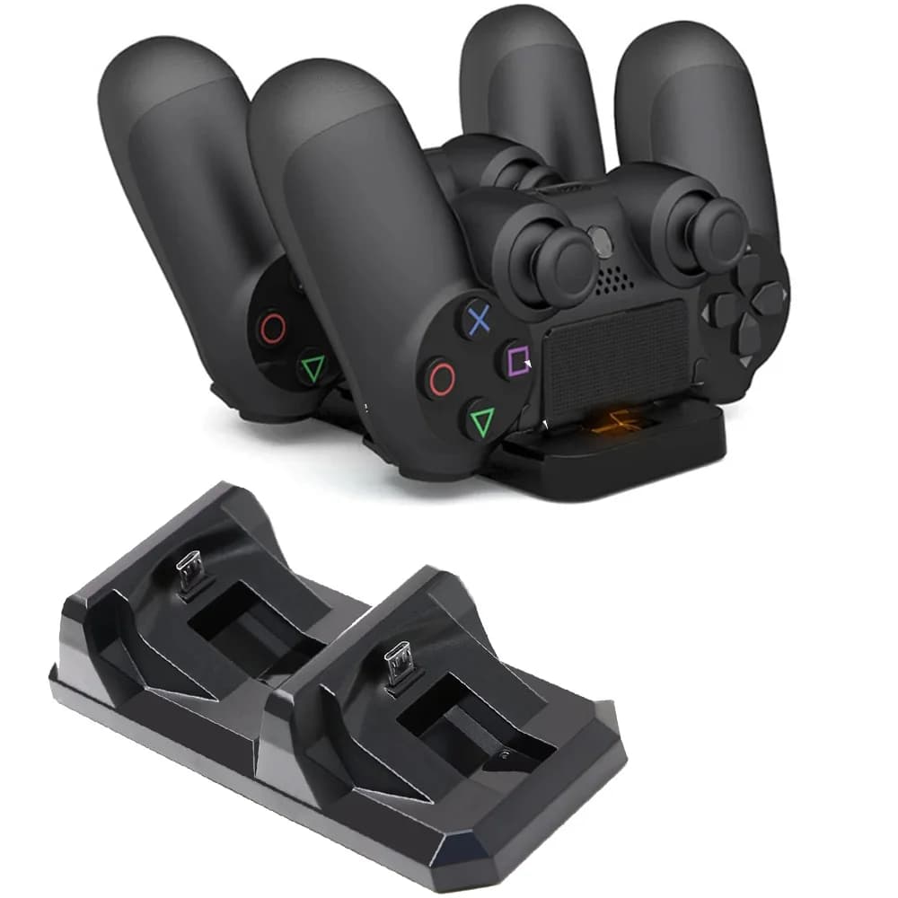 Pour contrôleur PS4 USB double chargeur Dock support de charge de jeu pour Sony PlayStation 4 sans f