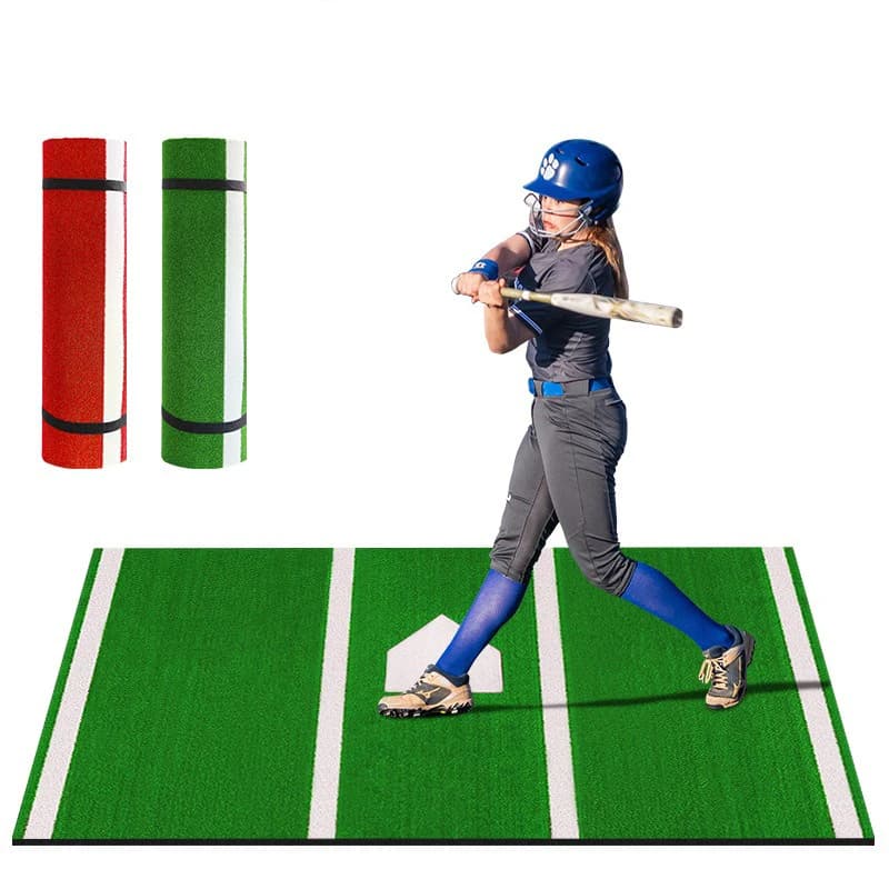 Tapis d'entraînement de Baseball et Softball antidérapant, tapis de pratique de frappe avec Zone de