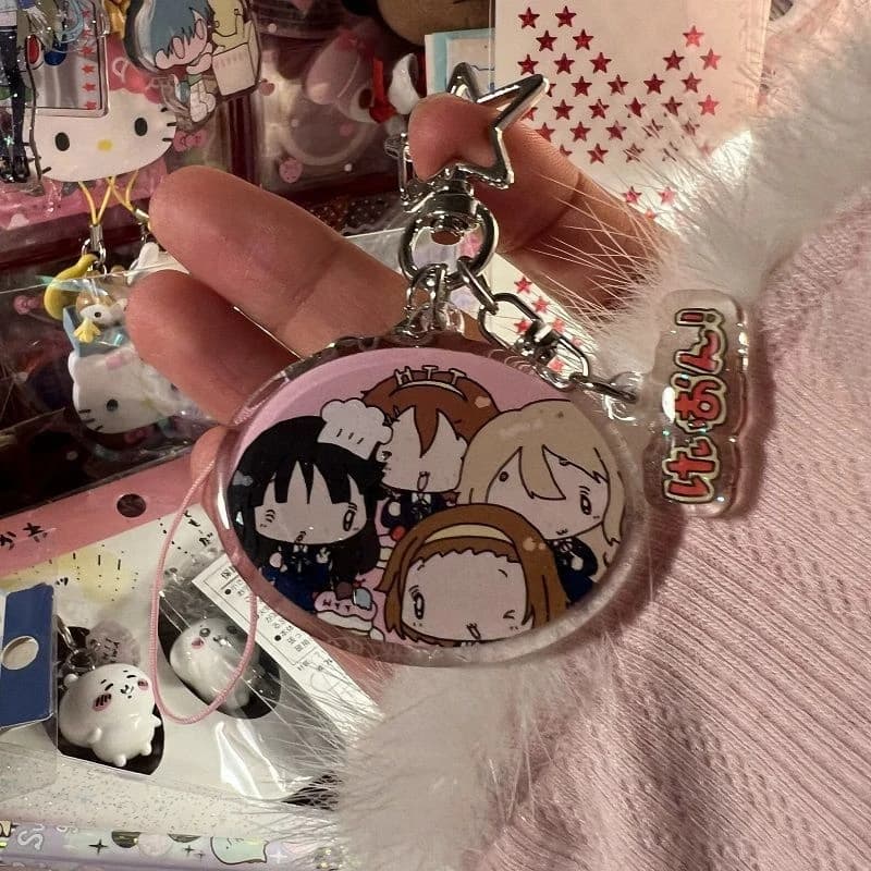 Anime K-ON! Hirasawa Yui Akiyama Mio Tainaka Ritsu Cosplay porte-clés porte-clés acrylique téléphone