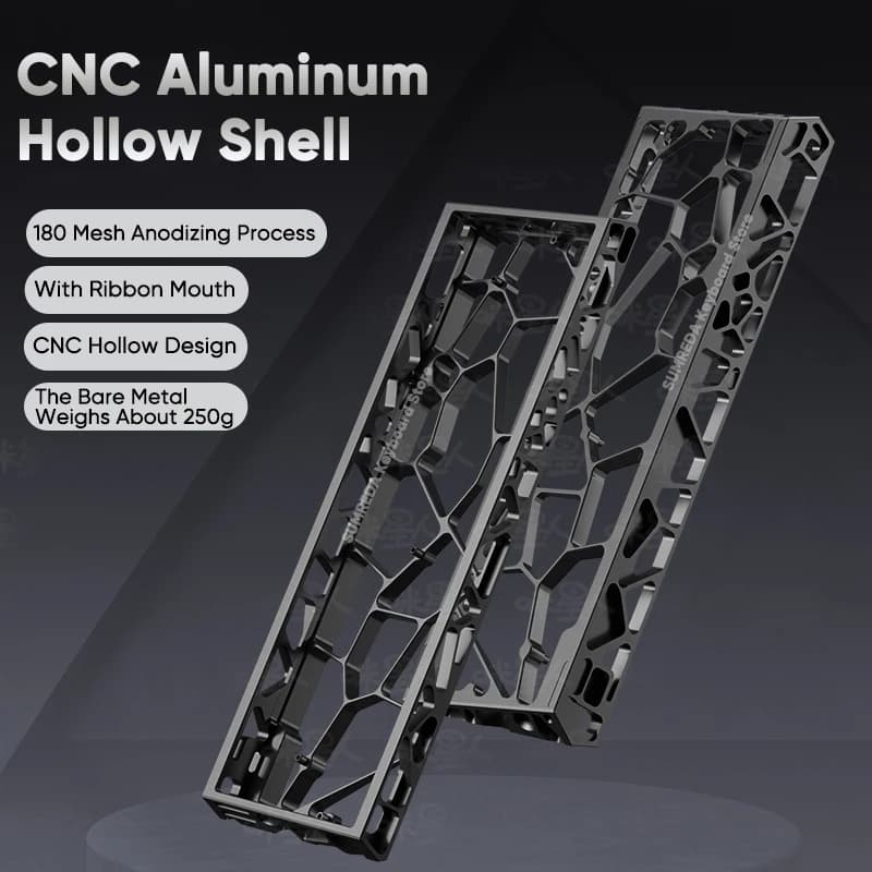 Wooting 60HE GH60 Holy60 Mad 60he boîtier de clavier en aluminium creux coque 60% touches dispositio