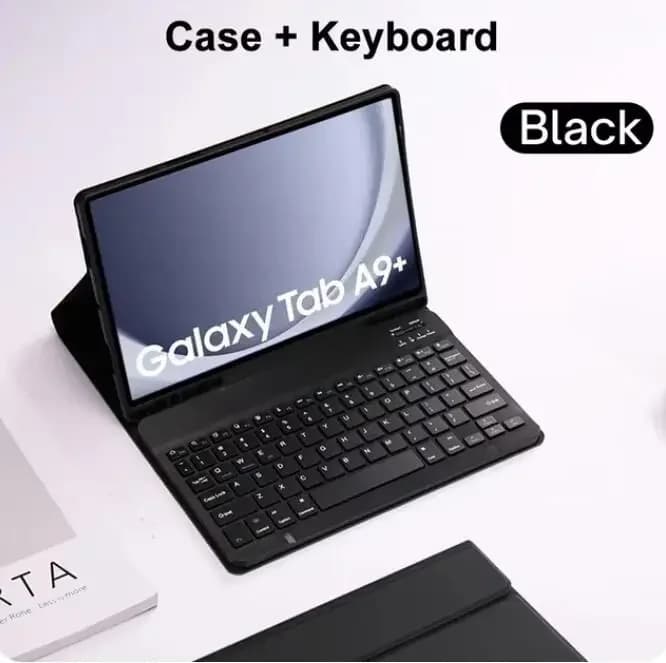 Étui pour clavier pour tablette Samsung Galaxy Tab A9 Plus 11 pouces, étui pour clavier détachable p